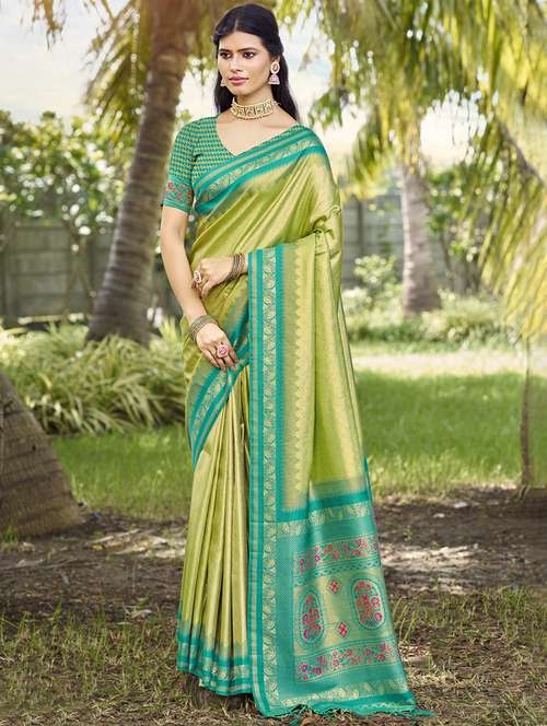 women self design kanjivaram saree with blouse - 21697807 -  Standard Image - 0