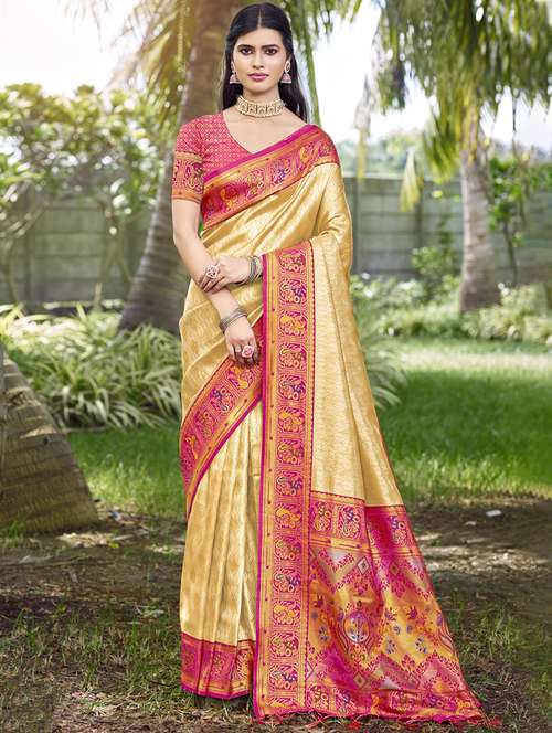 women self design kanjivaram saree with blouse - 21697811 - Standard Image - 0