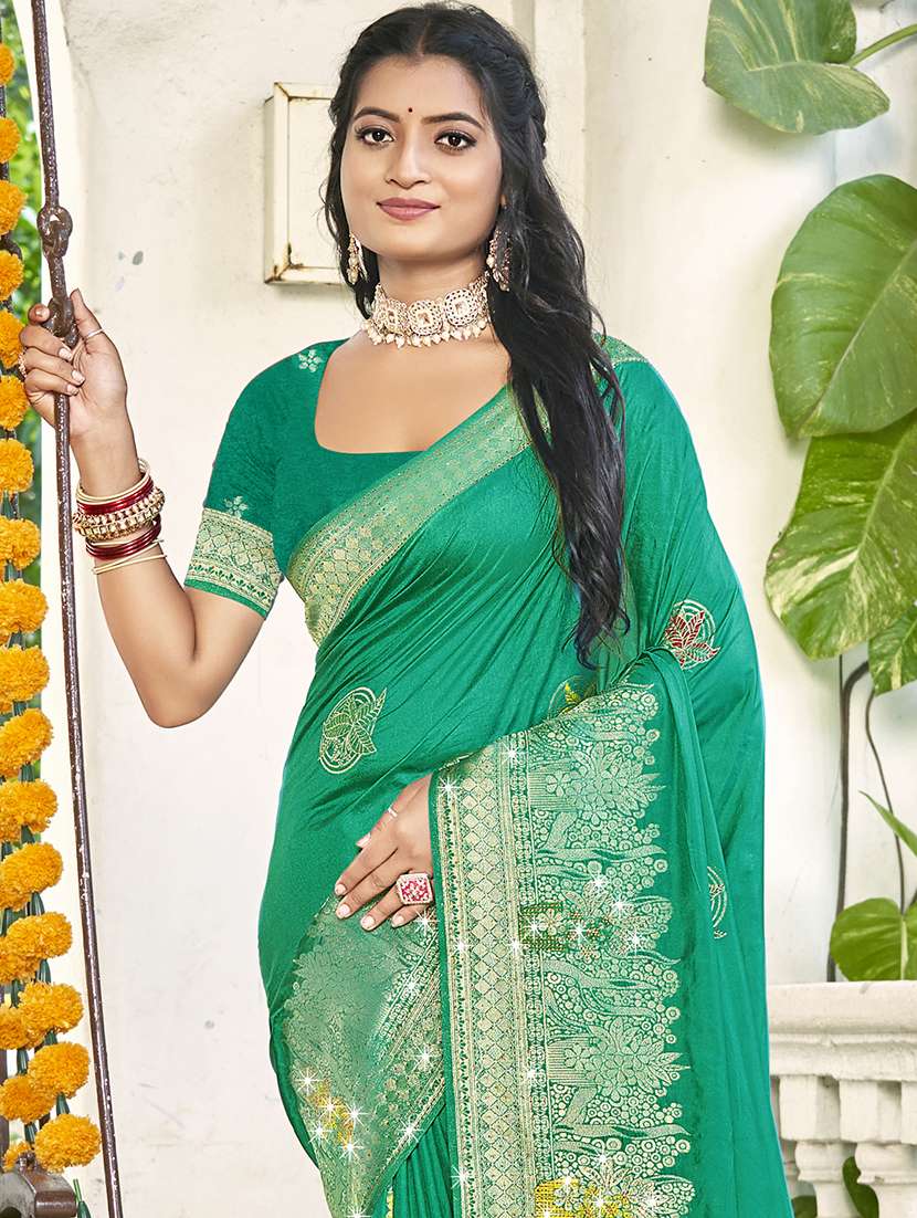 women self design banarasi saree with blouse - 21697837 -  Standard Image - 1