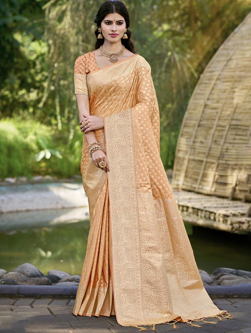 women self design banarasi saree with blouse - 21697870 - Zoom Image - 0