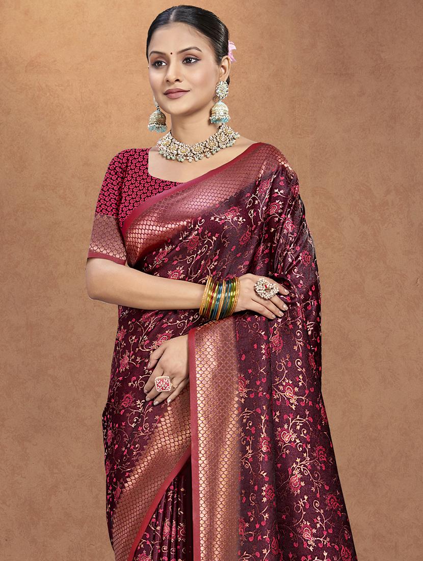 women self design banarasi saree with blouse - 21698268 - Standard Image - 1