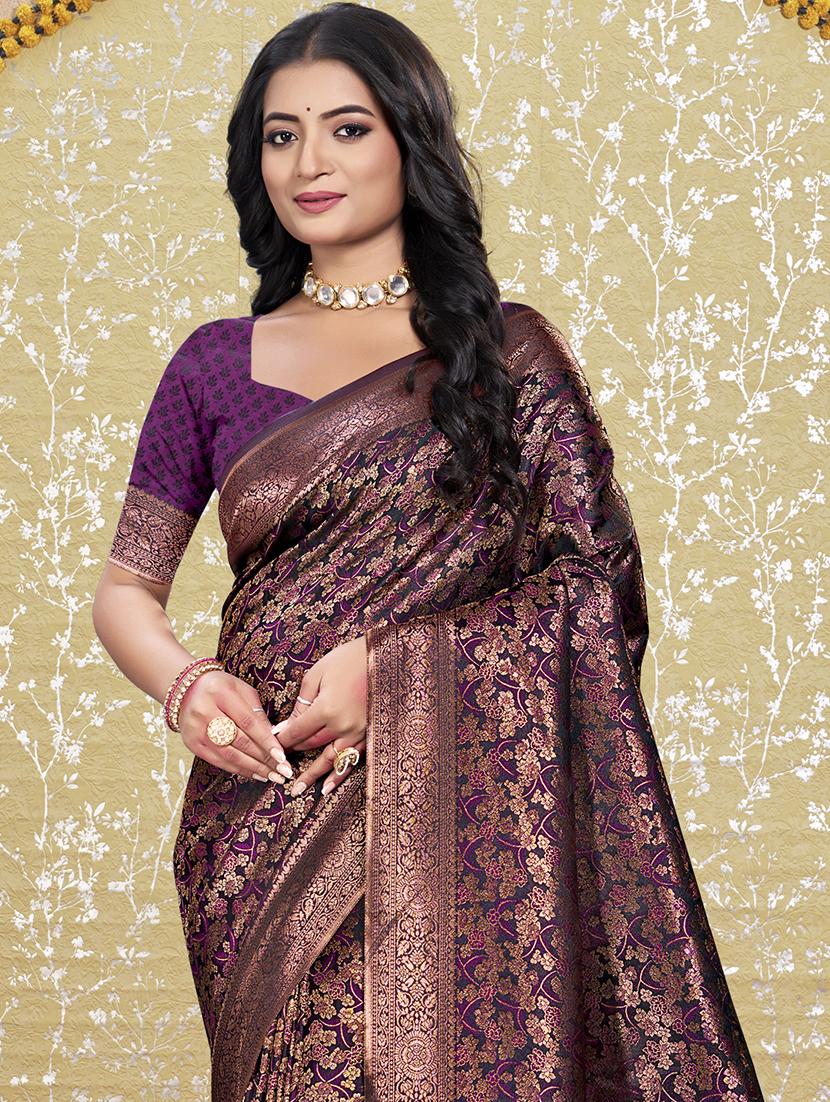 women self design banarasi saree with blouse - 21698271 - Standard Image - 1