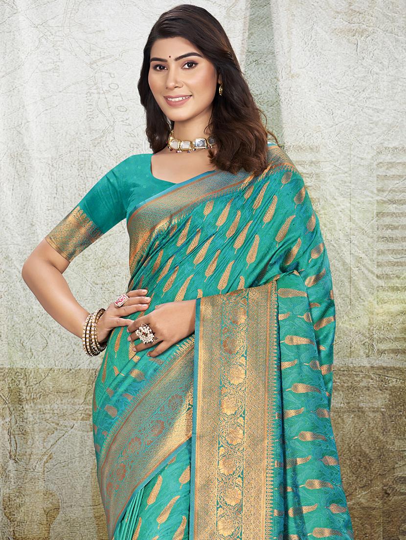 women self design banarasi saree with blouse - 21698276 - Standard Image - 1