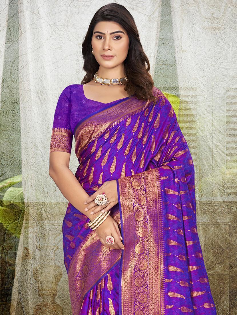 women self design banarasi saree with blouse - 21698279 - Standard Image - 1