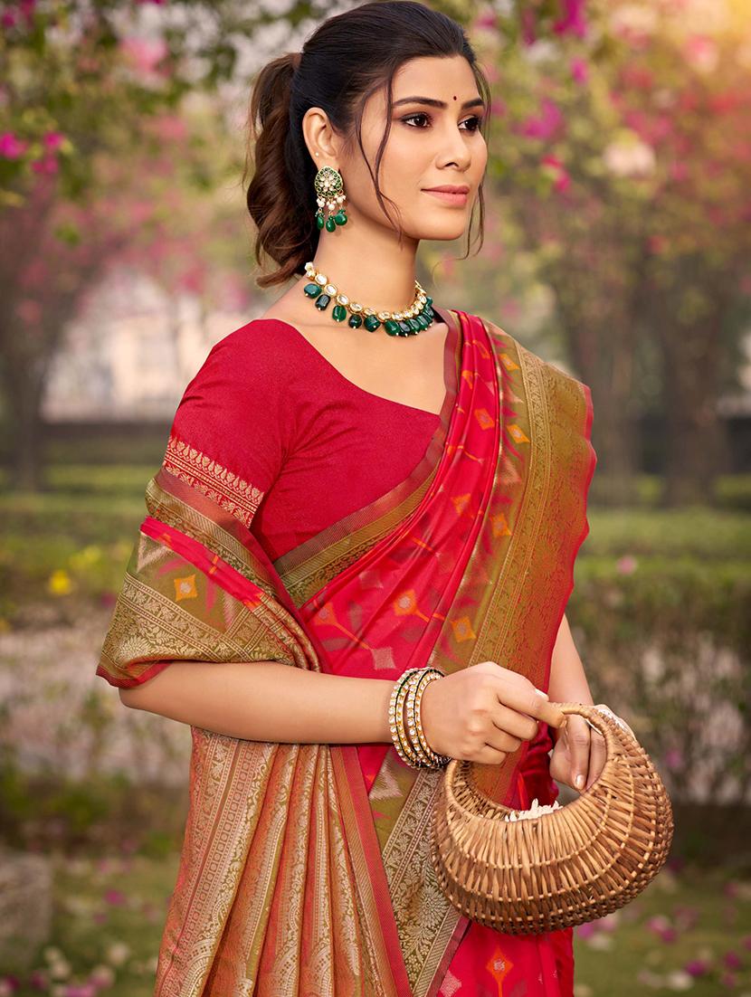 women self design banarasi saree with blouse - 21698300 -  Standard Image - 1