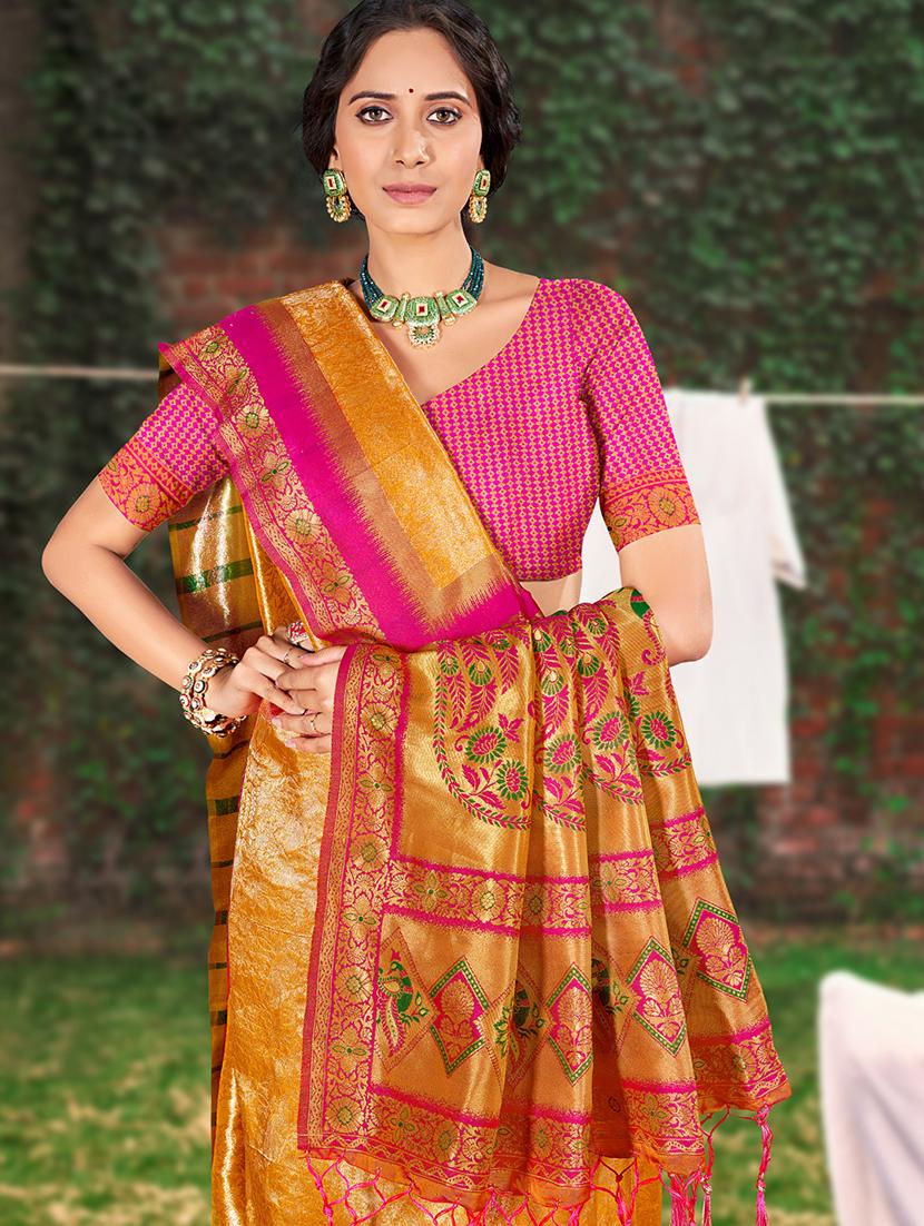 women self design paithani saree with blouse - 21698352 - Standard Image - 1