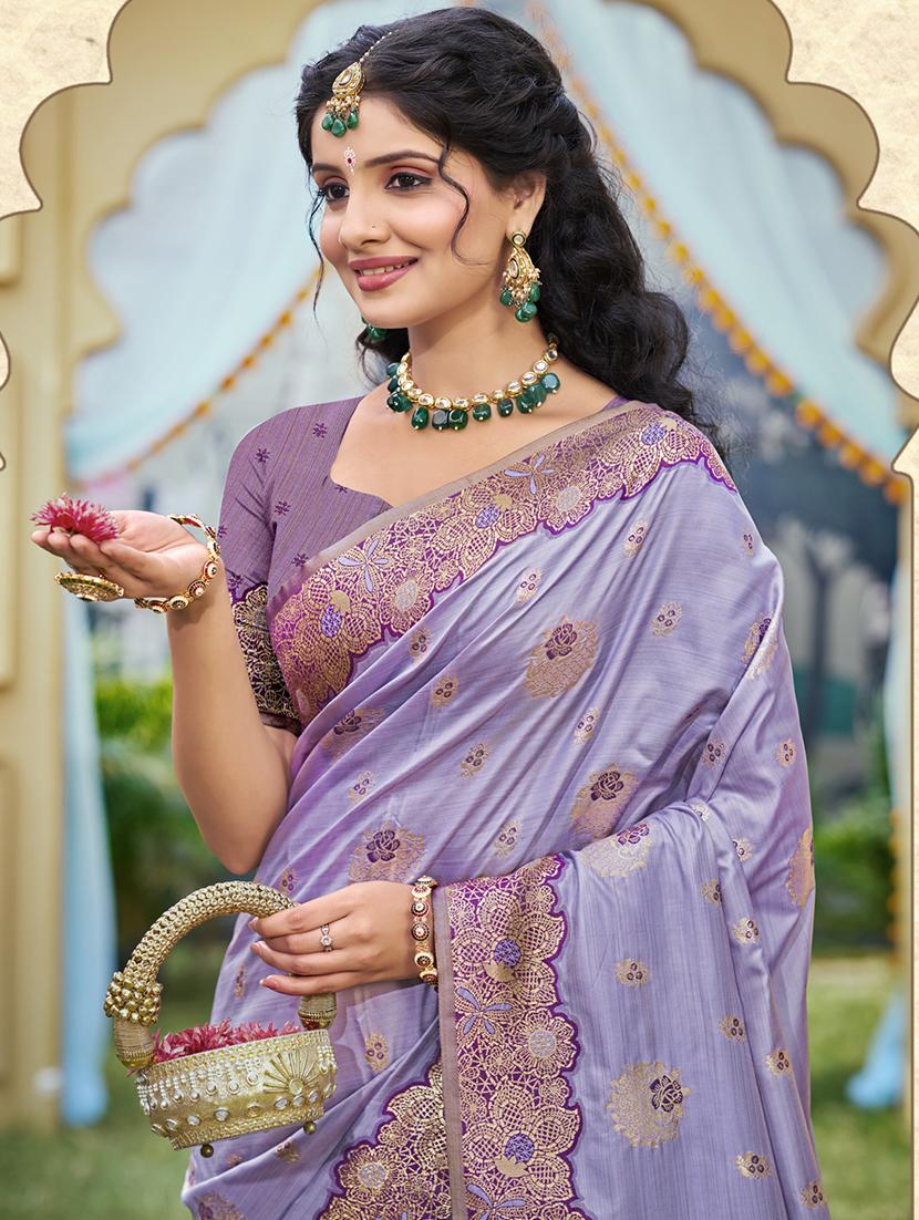 women self design banarasi saree with blouse - 21698360 - Standard Image - 1