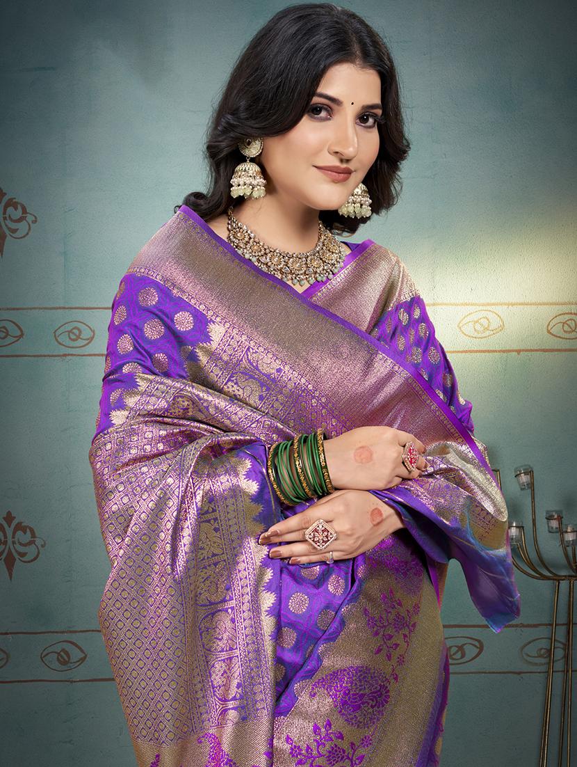 women self design banarasi saree with blouse - 21698372 - Standard Image - 1