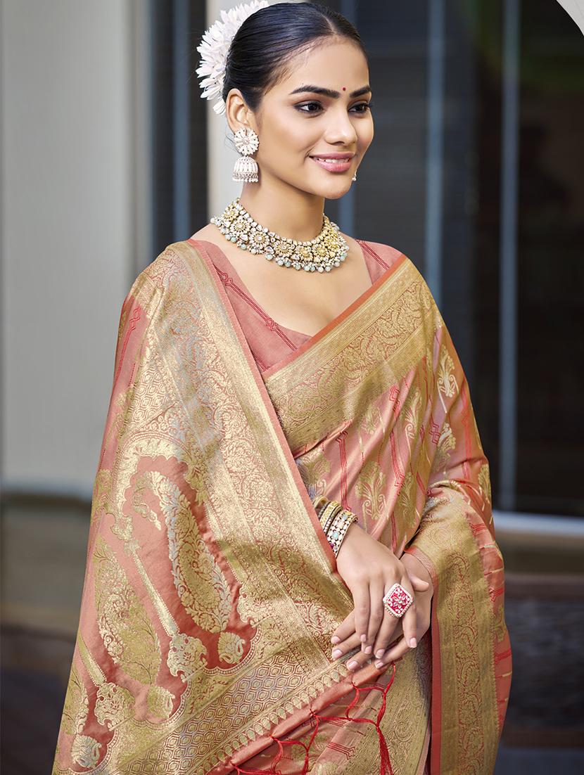 women self design banarasi saree with blouse - 21698389 - Standard Image - 1