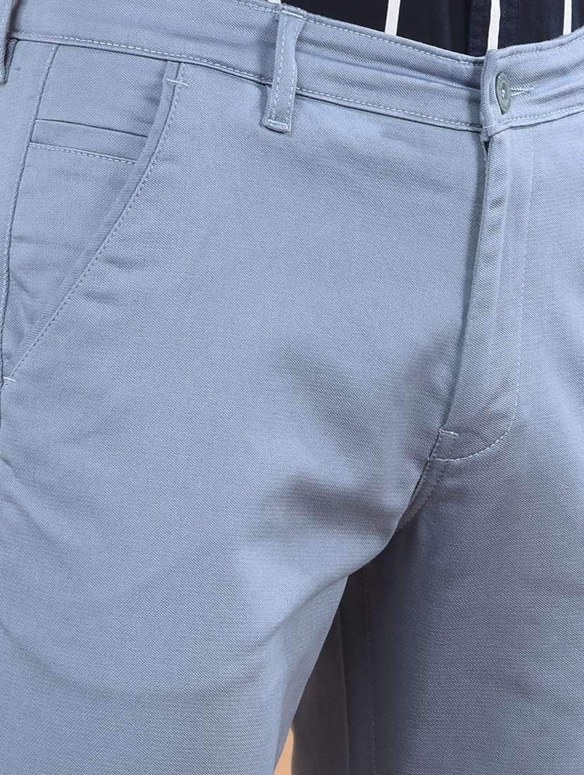 men mid rise solid chinos - 21698437 -  Standard Image - 6