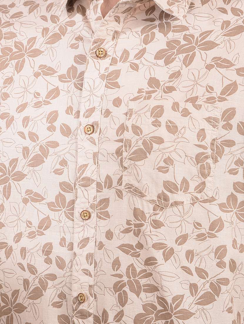 men printed long sleeve casual shirt - 21698450 -  Standard Image - 6