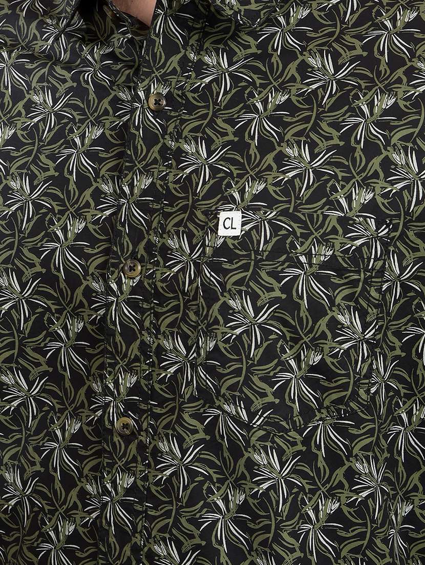 men printed long sleeve casual shirt - 21698455 -  Standard Image - 6