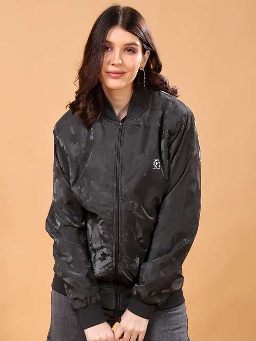 women printed long sleeves regular jacket - 21698490 -  Standard Image - 0