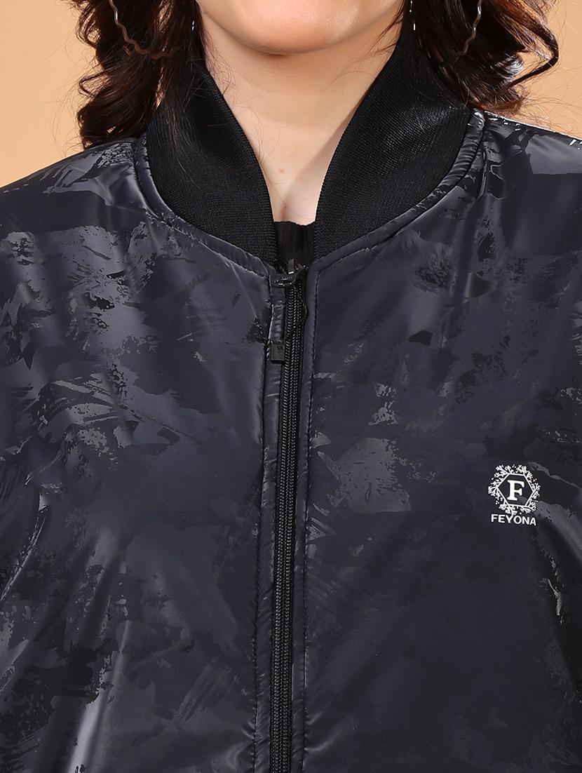 women printed long sleeves regular jacket - 21698491 - Standard Image - 4