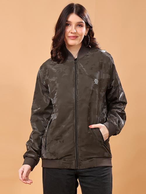 women printed long sleeves regular jacket - 21698492 - Standard Image - 0