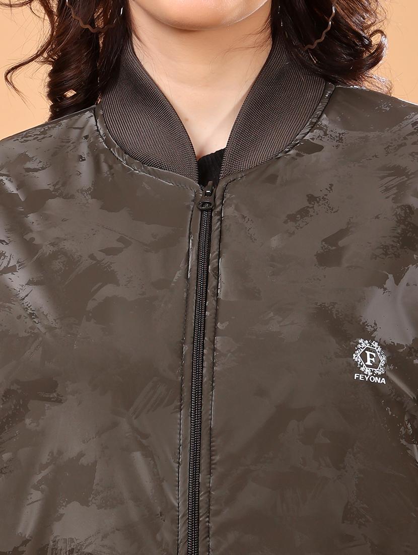 women printed long sleeves regular jacket - 21698492 - Standard Image - 4