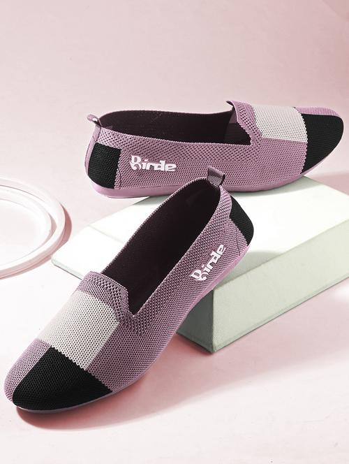 women color block slip on ballerina - 21698802 - Standard Image - 0