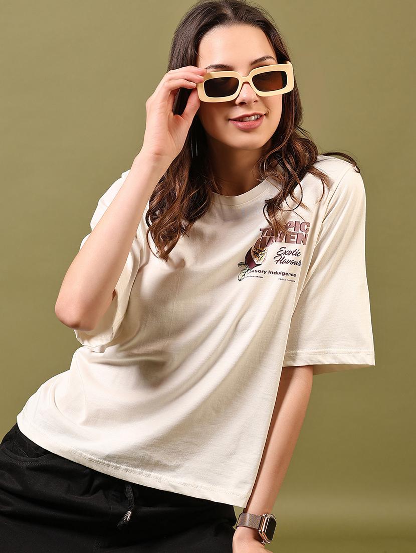 women back print short sleeve t-shirt - 21698897 -  Standard Image - 1
