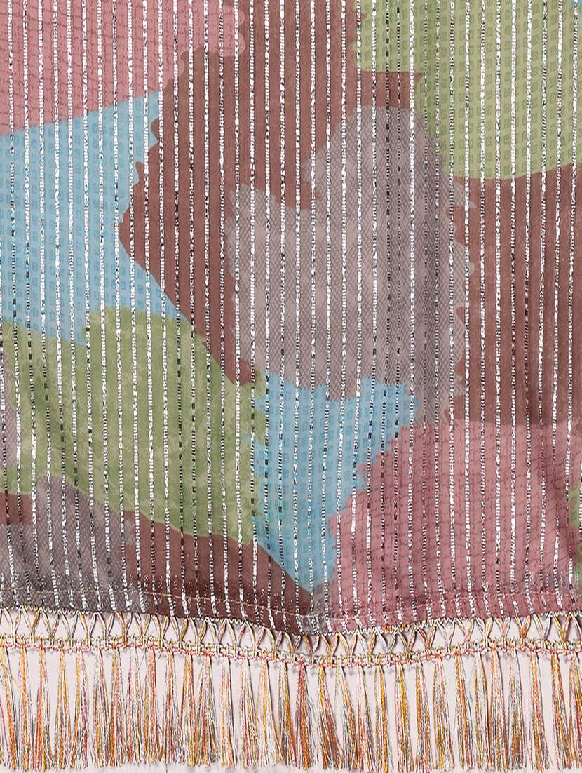 women printed casual wear saree with blouse - 21699441 -  Standard Image - 4