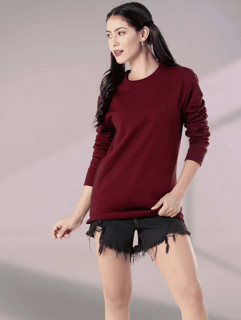 bronze fleece plain sweatshirt - 21699536 - Standard Image - 1