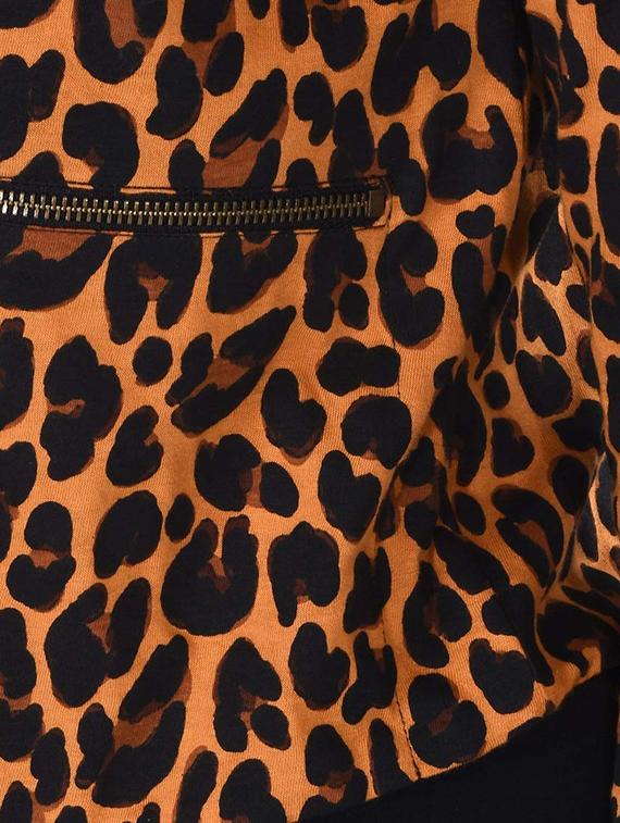 women animal print long sleeve shrug - 21699593 - Standard Image - 4