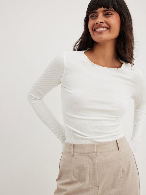 women solid long sleeve regular top - 21699934 -  Standard Image - 0