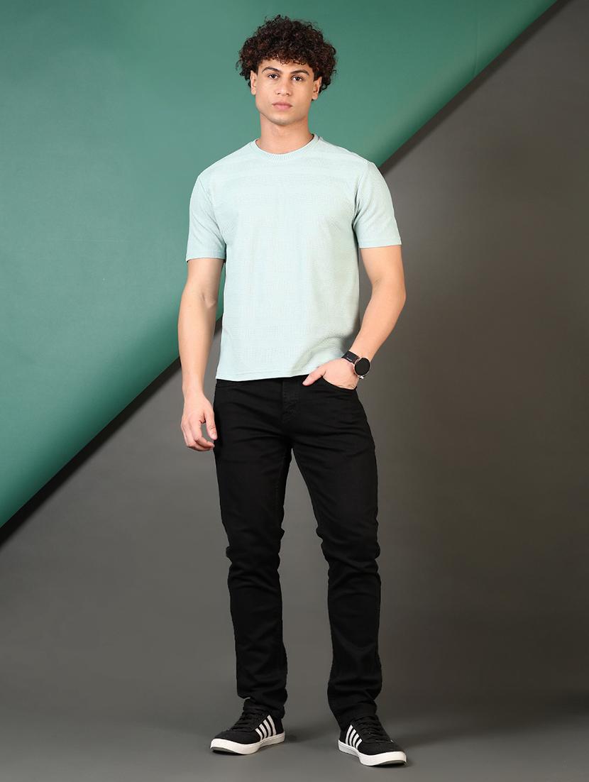 men plain short sleeve regular fit t-shirt - 21700037 - Standard Image - 6