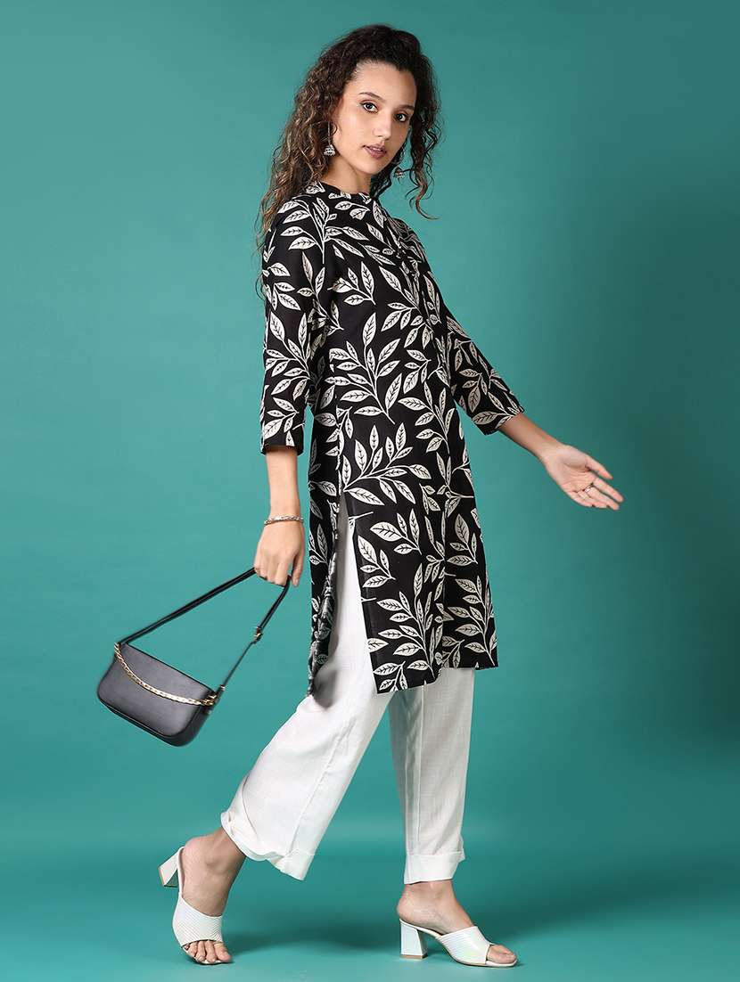 women white solid straight palazzo - 21700304 - Standard Image - 4