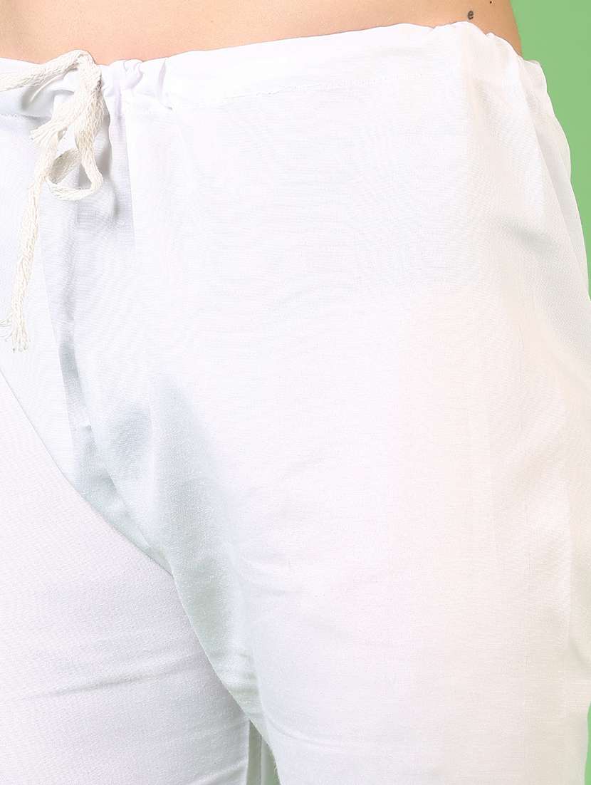 men solid mandarin neck kurta pyjama set - 21700346 -  Standard Image - 4