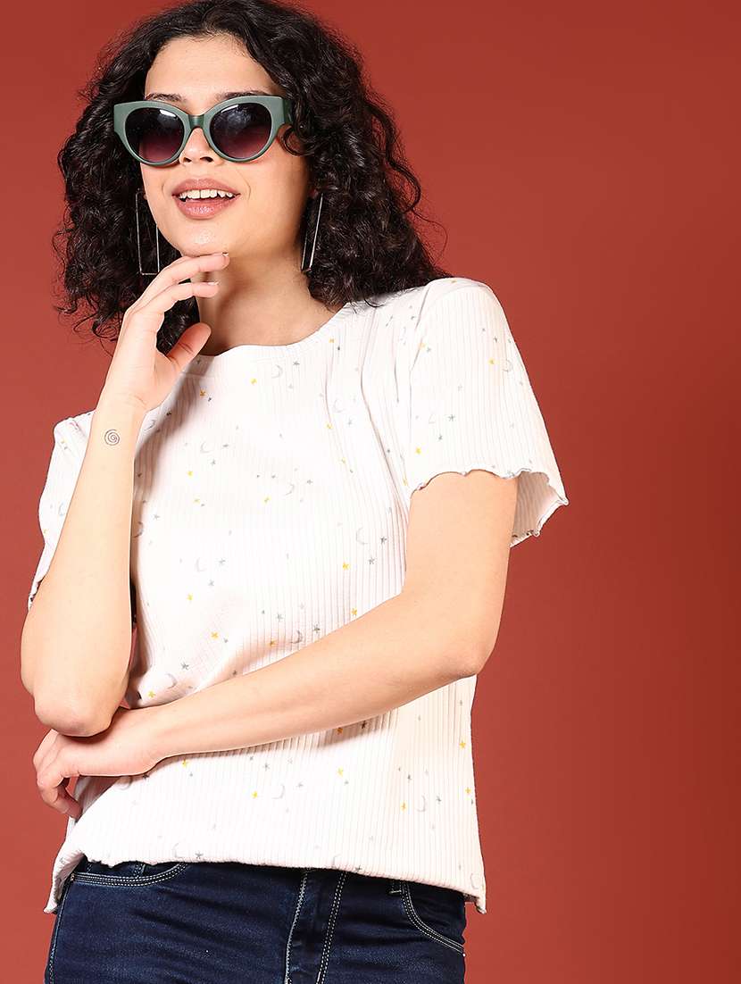 women printed short sleeve t-shirt - 21700788 -  Standard Image - 1