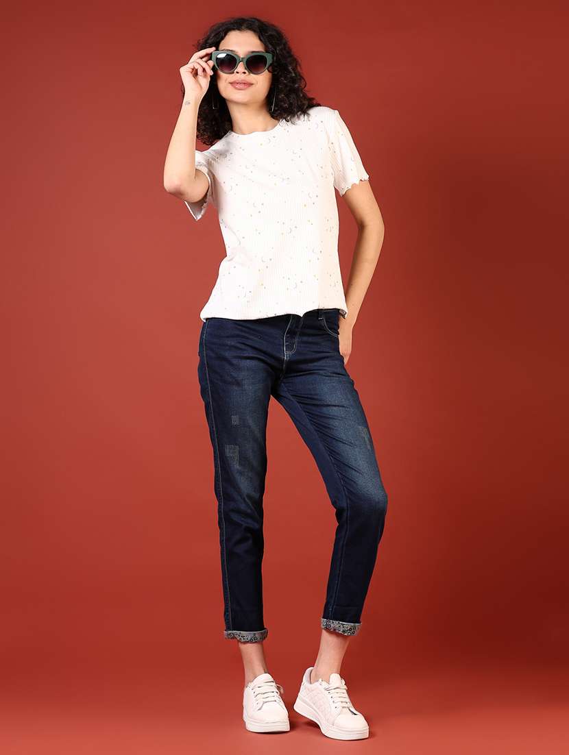 women printed short sleeve t-shirt - 21700788 -  Standard Image - 4