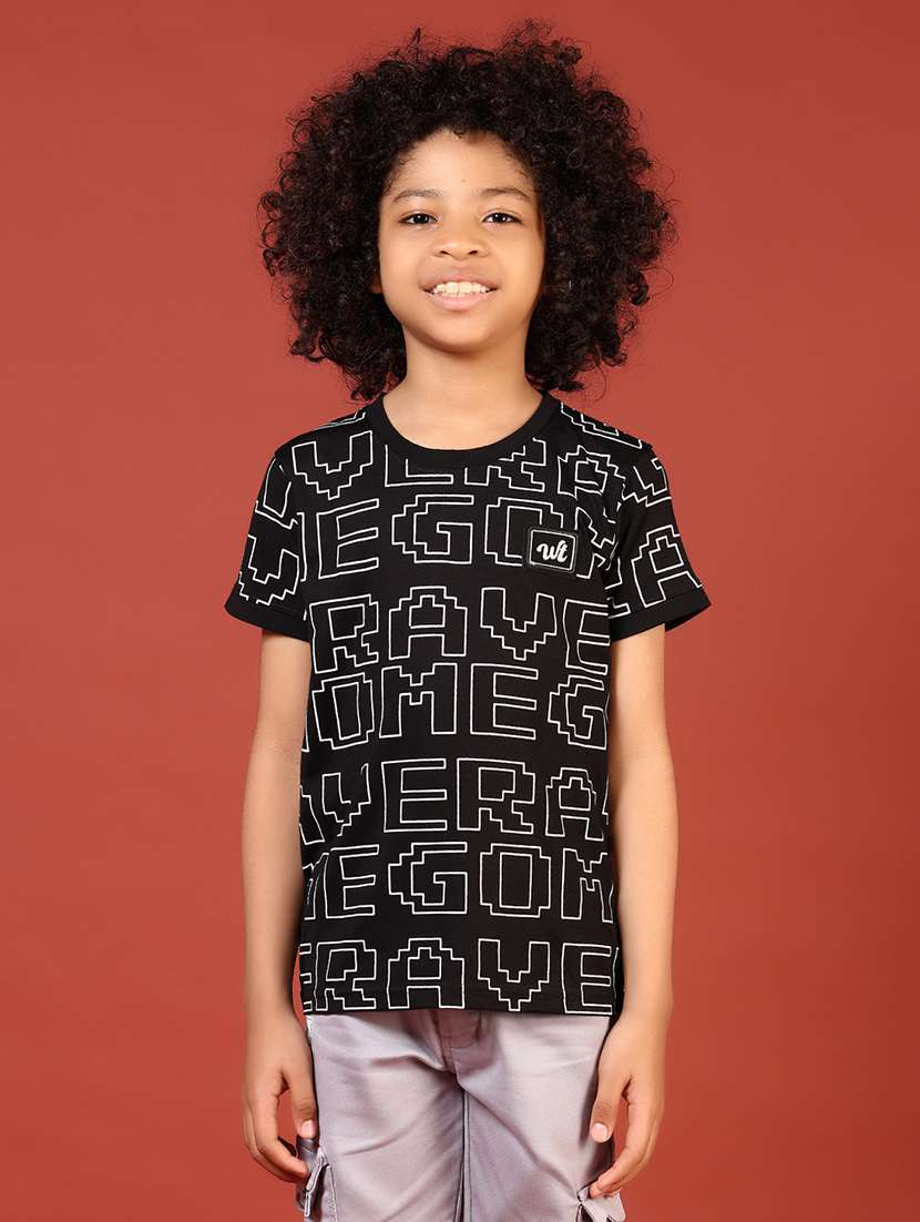 boys printed short sleeve regular fit t-shirt - 21700836 -  Standard Image - 1