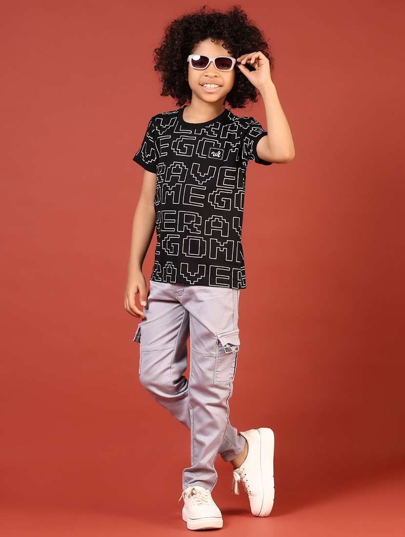 boys printed short sleeve regular fit t-shirt - 21700836 - Standard Image - 4