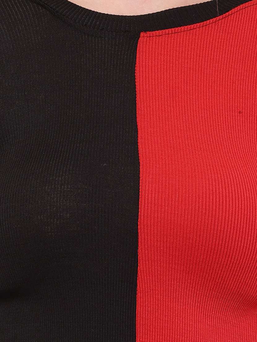 women color block long sleeve top - 21700954 -  Standard Image - 6