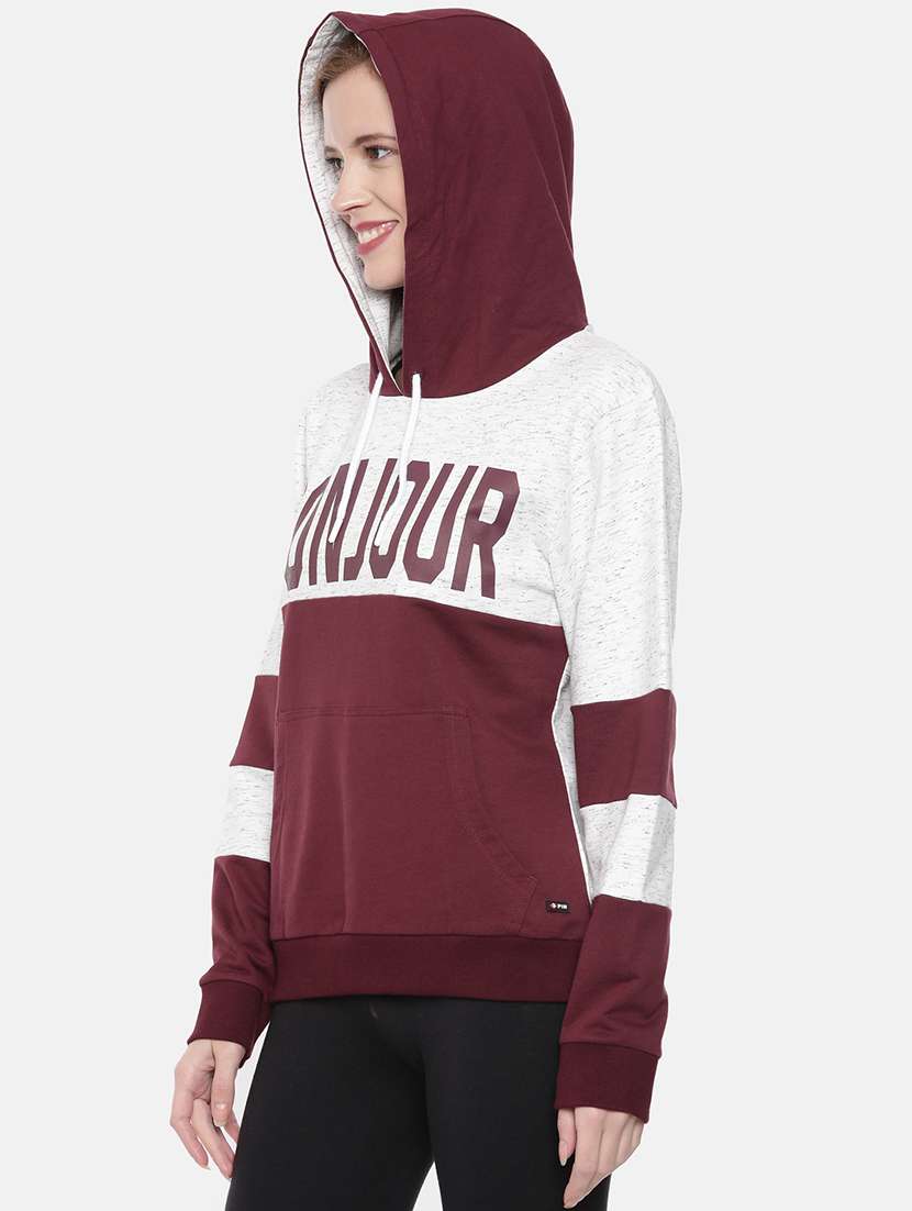women color block long sleeve sweatshirt - 21700962 -  Standard Image - 1