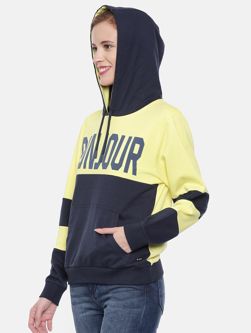 women color block long sleeve sweatshirt - 21700964 -  Standard Image - 1