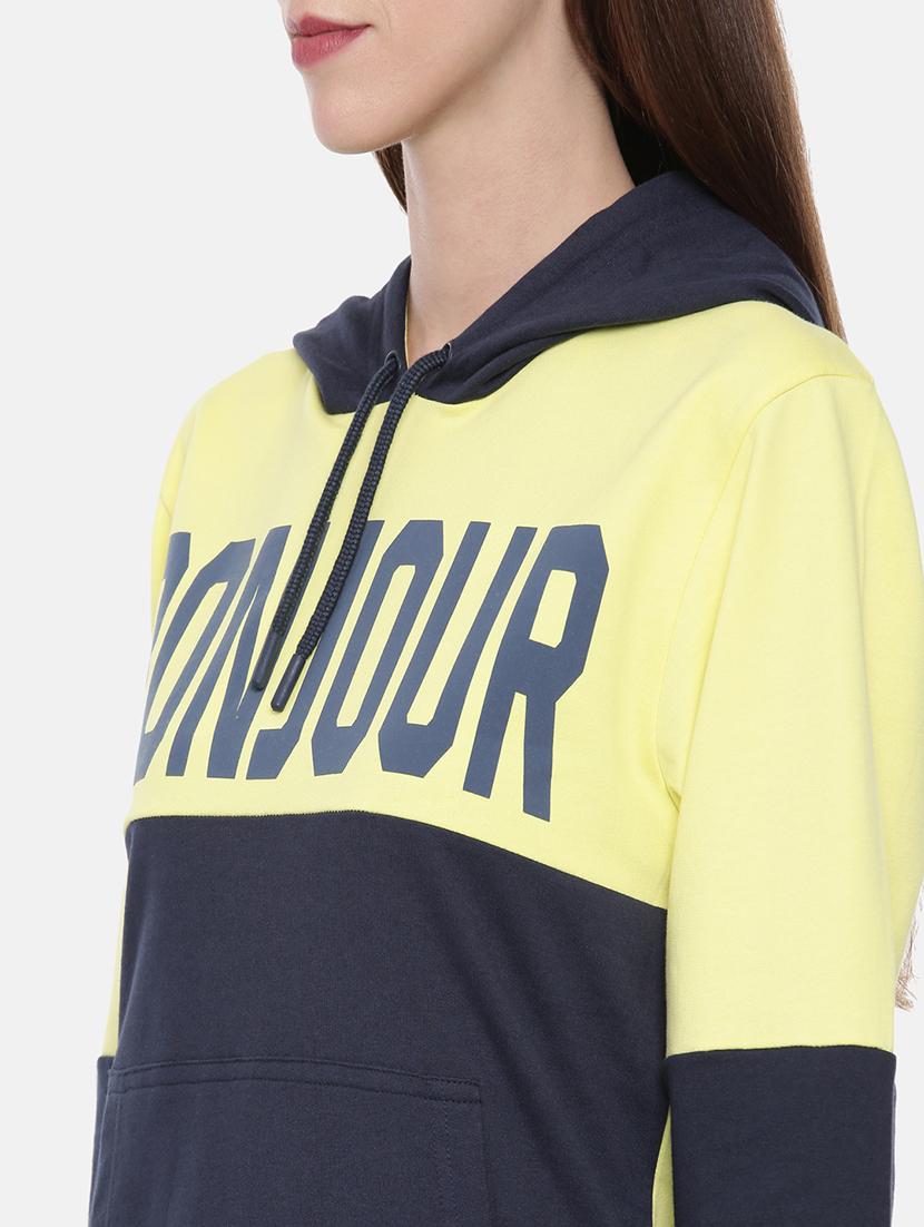 women color block long sleeve sweatshirt - 21700964 - Standard Image - 4
