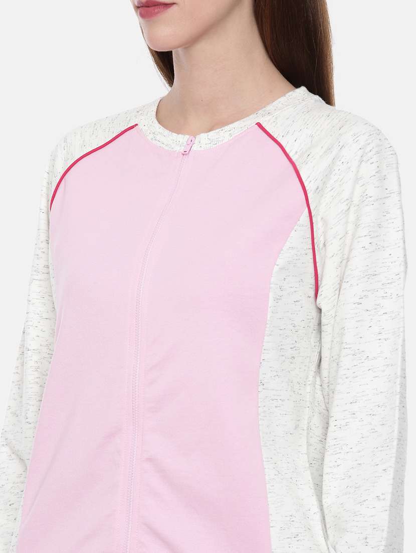 women color block long sleeve sweatshirt - 21700965 - Standard Image - 4
