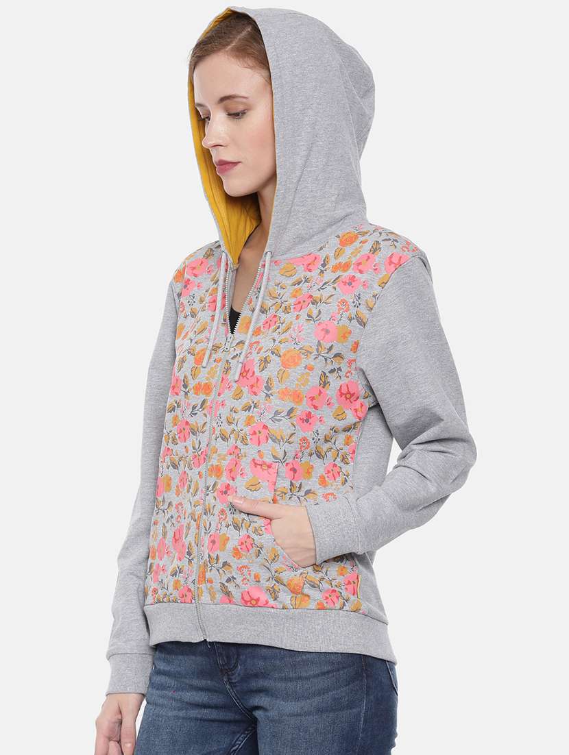 women front print long sleeve sweatshirt - 21700970 -  Standard Image - 1