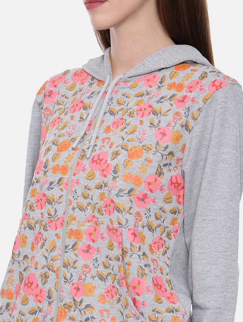women front print long sleeve sweatshirt - 21700970 -  Standard Image - 4
