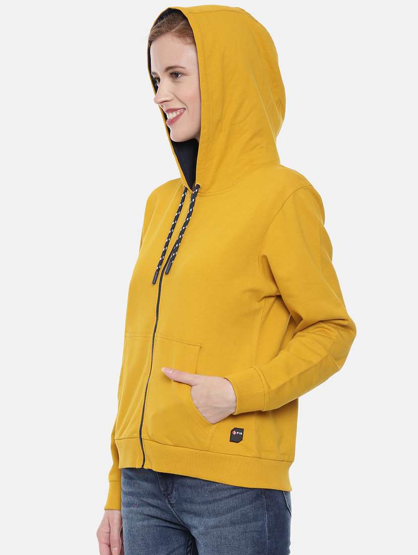 women solid long sleeve sweatshirt - 21700972 -  Standard Image - 1