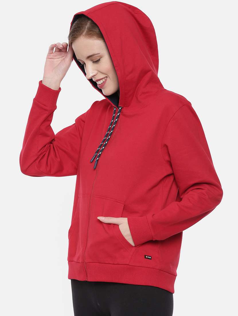 women solid long sleeve sweatshirt - 21700973 -  Standard Image - 1