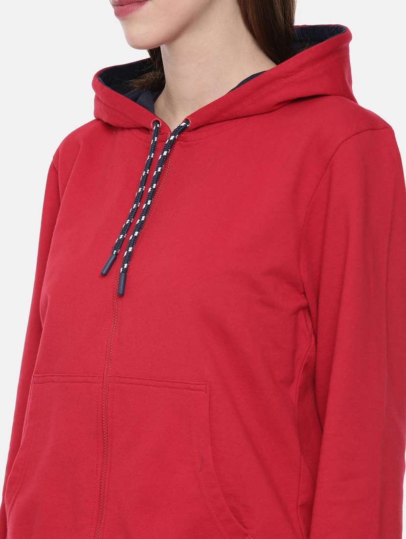 women solid long sleeve sweatshirt - 21700973 -  Standard Image - 4