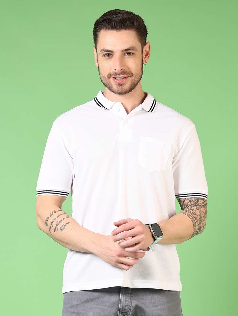 men short sleeves plain polo t-shirt