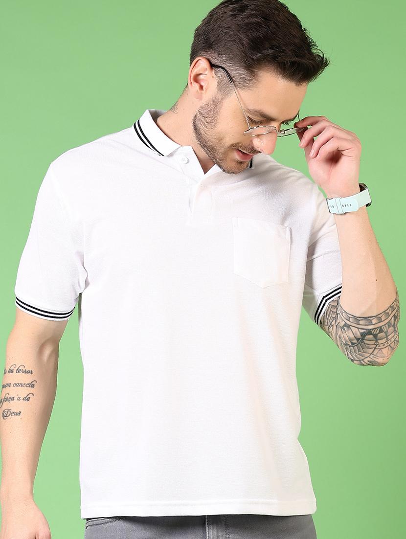 men short sleeves plain polo t-shirt - 21701022 - Standard Image - 1
