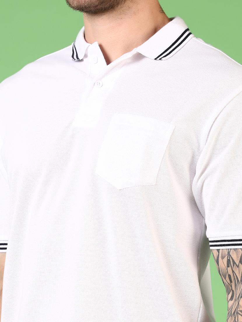 men short sleeves plain polo t-shirt - 21701022 - Standard Image - 4