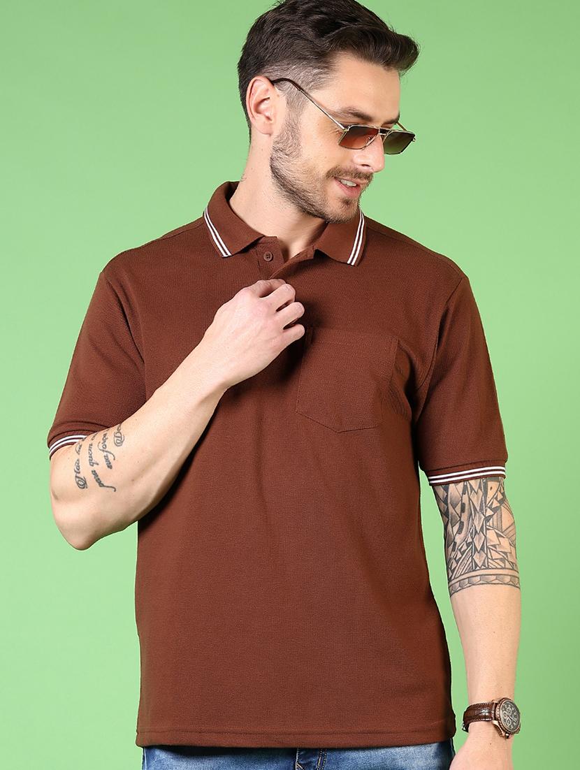 men short sleeves plain polo t-shirt - 21701023 -  Standard Image - 1
