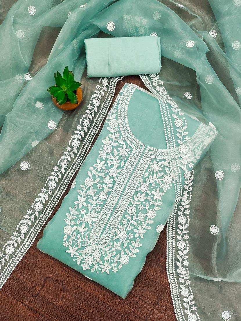 women embroidered 3-piece unstitched dress material - 21701250 - Standard Image - 1