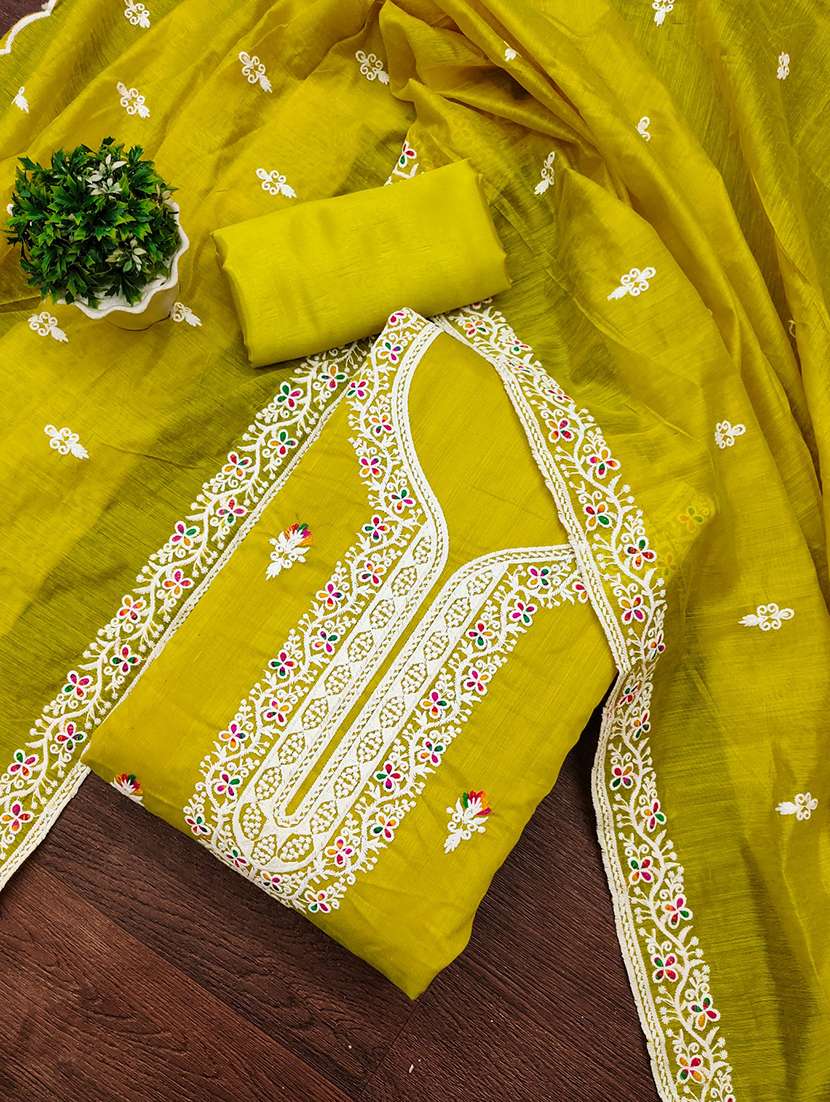 women embroidered 3-piece unstitched dress material - 21701261 - Standard Image - 1
