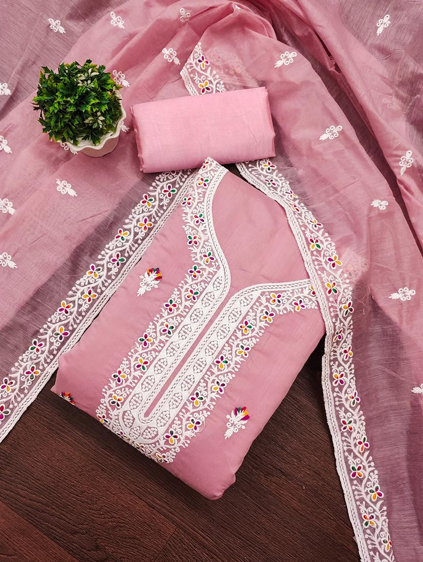 women embroidered 3-piece unstitched dress material - 21701263 - Standard Image - 1